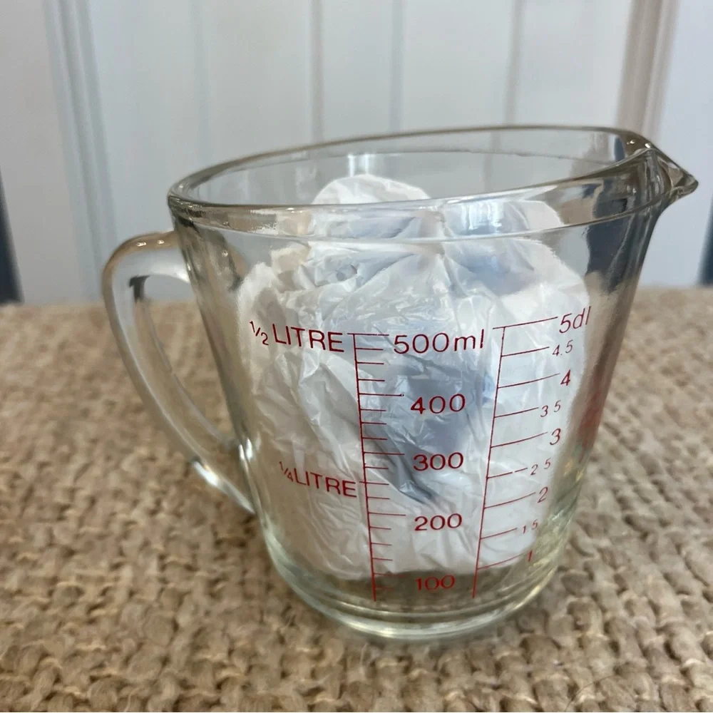 Anchor Hocking Fire King 498 Vintage 2 Cup Measuring Glass Ovenproof Made In USA